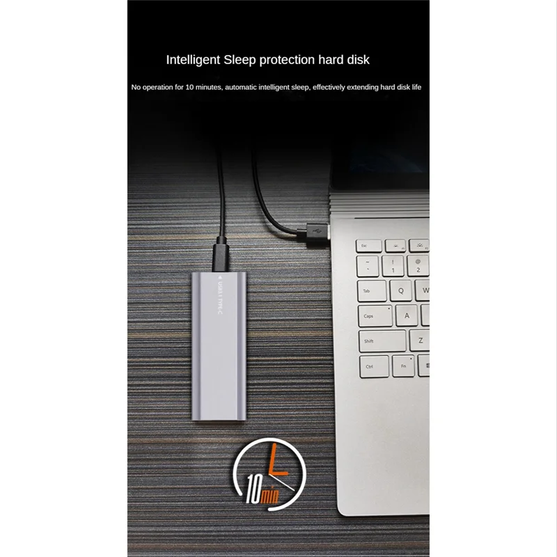 ULBS M2 SSD-Gehäuse Dual Protocol Nvme SATA Solid State Drive Gehäuse 2-in-1 USB C 3.1 Gen2 10 Gbit/s zu PCIe M.2 SSD Box