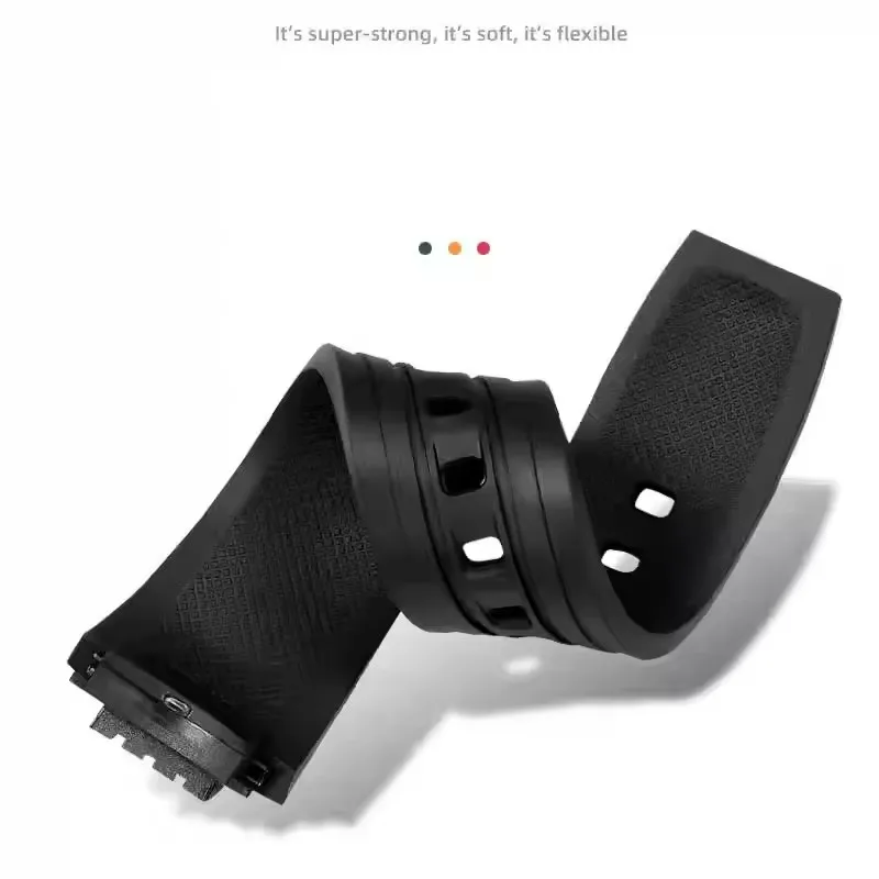 ECB-10 Silicone Watch band For Casio Edifice Series ECB-10YP ECB-10AT ECB-950 Men's Strap Waterproof Rubber Watch Bracelet view 3