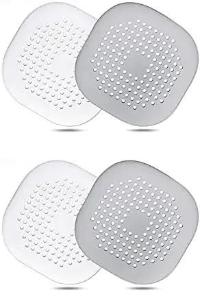 Hair Catcher, Drain Cover for Shower Silicone Hair Stopper with Suction Cup, Easy to Install Suit for Bathroom, Kitchen