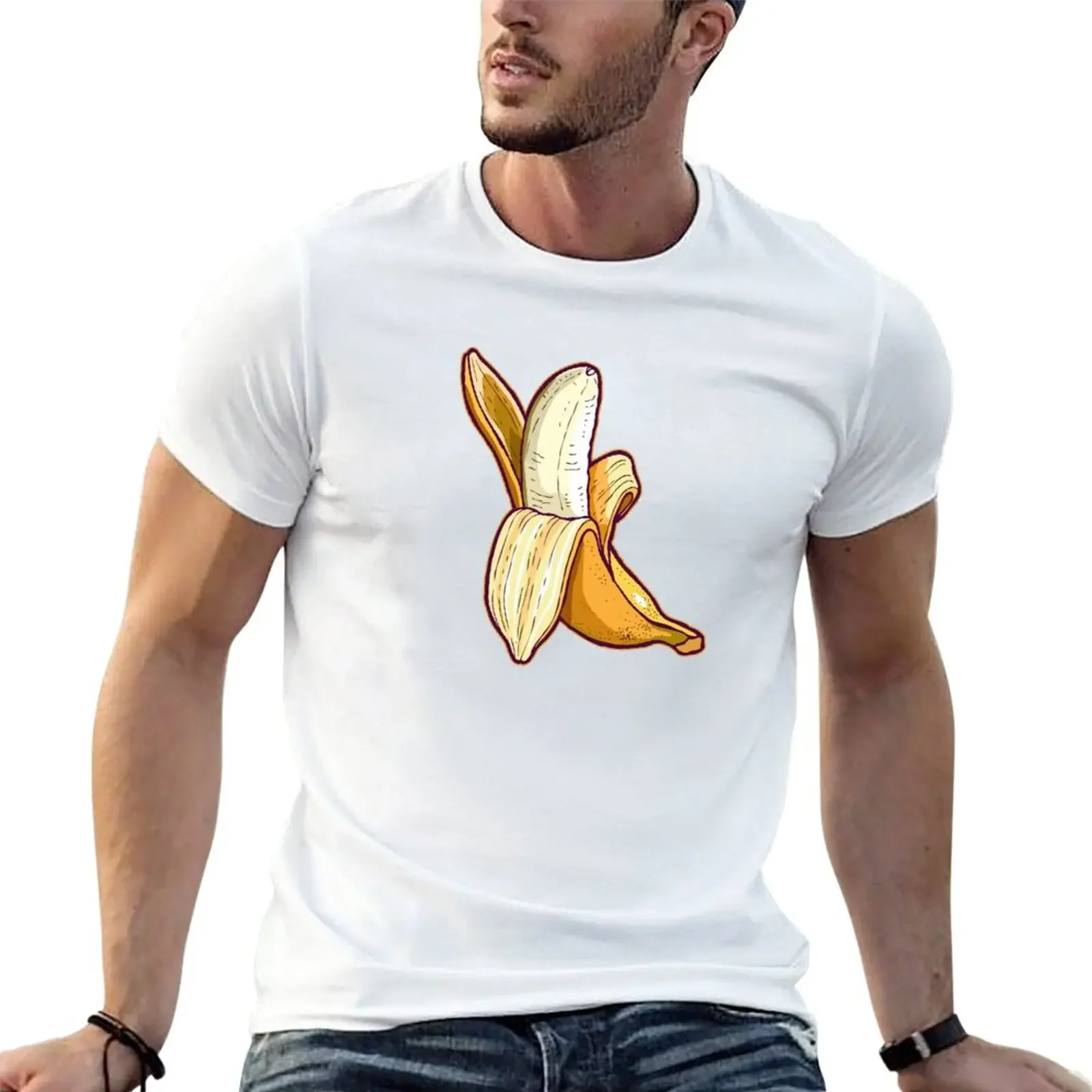 Yellow banana dream. T-Shirt animal prinfor boys boys whites Men's t-shirts