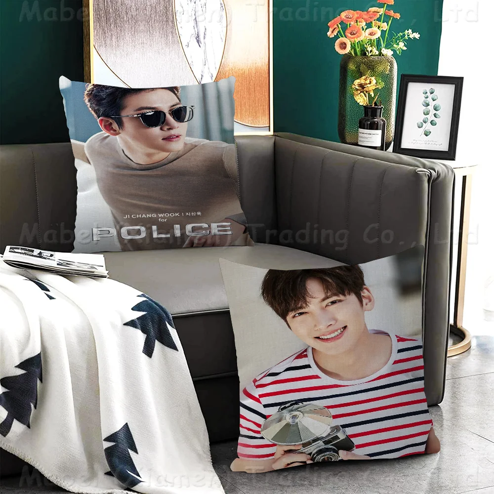 Ji Chang Wook Cushion Cover Car Throw Pillow Case For Sofa Car Christmas Gift 40x40cm 45x45cm