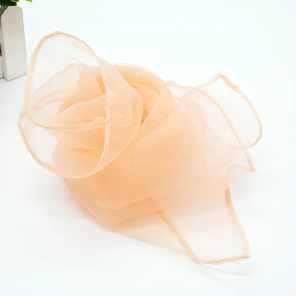 

12pcs 60X60Cm Dance Performance Silk Scarves Lightweight Imitated Silk Movement Props Square Juggling Tricks