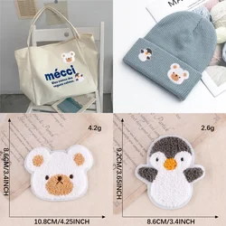 Penguin Bear clothing Sewing Embroidered patch cardigan scarf DIY towel embroidered quilt slipper blanket decorative cloth patch