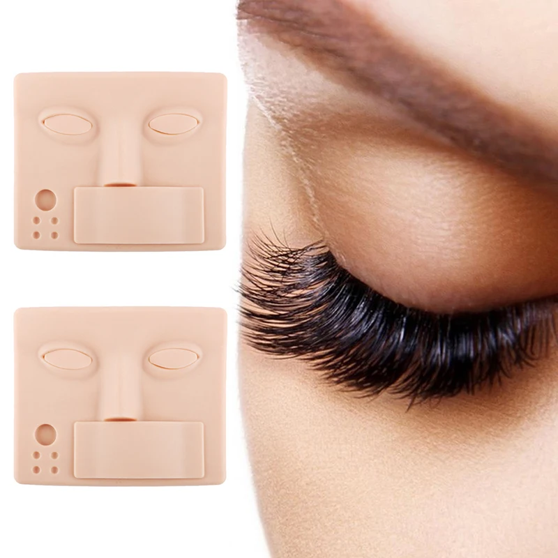 Cabeça de manequim para extensão de cílios, acessórios de maquiagem para prática com olhos removíveis, cílios postiços, modelo de treinamento de enxerto