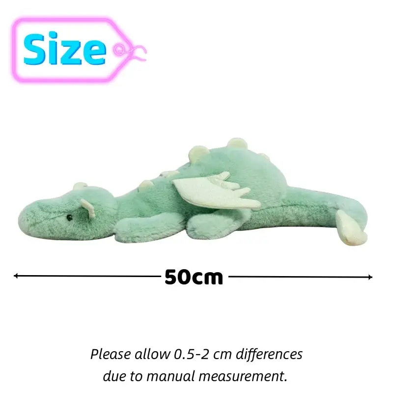 Cartoon Evil Snow Dragon Plush Toy Soft Stuffed Animal Dinosaur Doll Sleep Pillow Cushion High Quality Birthday Gift for Kids