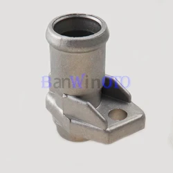 Aluminum Engine Cooling Radiator Filler Coolant Hose Water Outlet Flange Pipe fit for Audi 80 100 90 A6 034121143E 034 121 143E