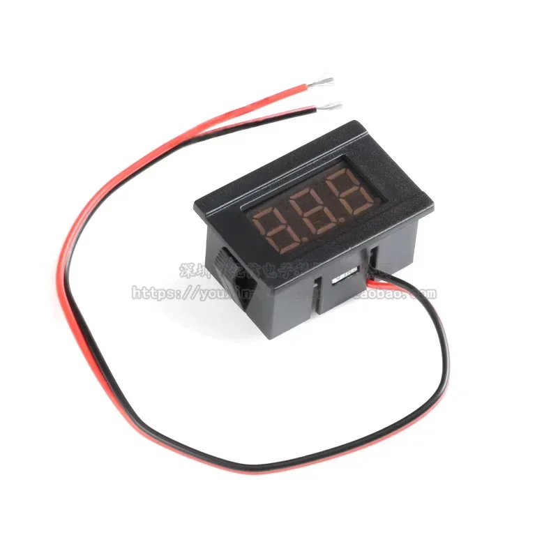 0.36Inch DC 4.5V to 30V 2-Wire Mini Digital Voltmeter LED Display Voltage Meter for Testing Car Motorcycle and Battery Cart