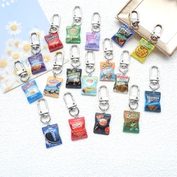 2pcs Cute Snacks Keychain Handmade Bag Jewelry DIY Gifts