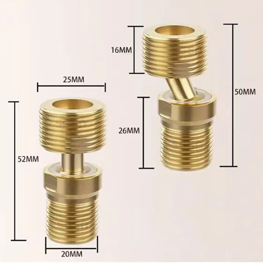 Brass Adjustable Shower Faucet with Flexible Leg Length 110 to 190 mm and 360 Degree Rotating Interface for Bathroom Use