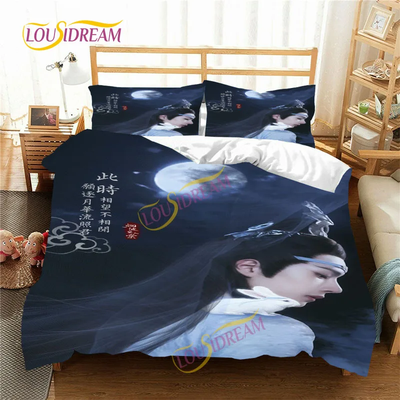 The Untamed  Duvet Pillowcase  Four Seasons King Bed Sheet MoDaoZuShi Weiwuxian Three Piece  Bed Cover comforter bedding sets.