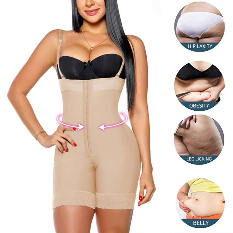 Fajas Colombianas Postpartum Girdles Reducers Body Shaper Women Slimming Sheath Tummy Control Underwear Hip Lifting Shapewear