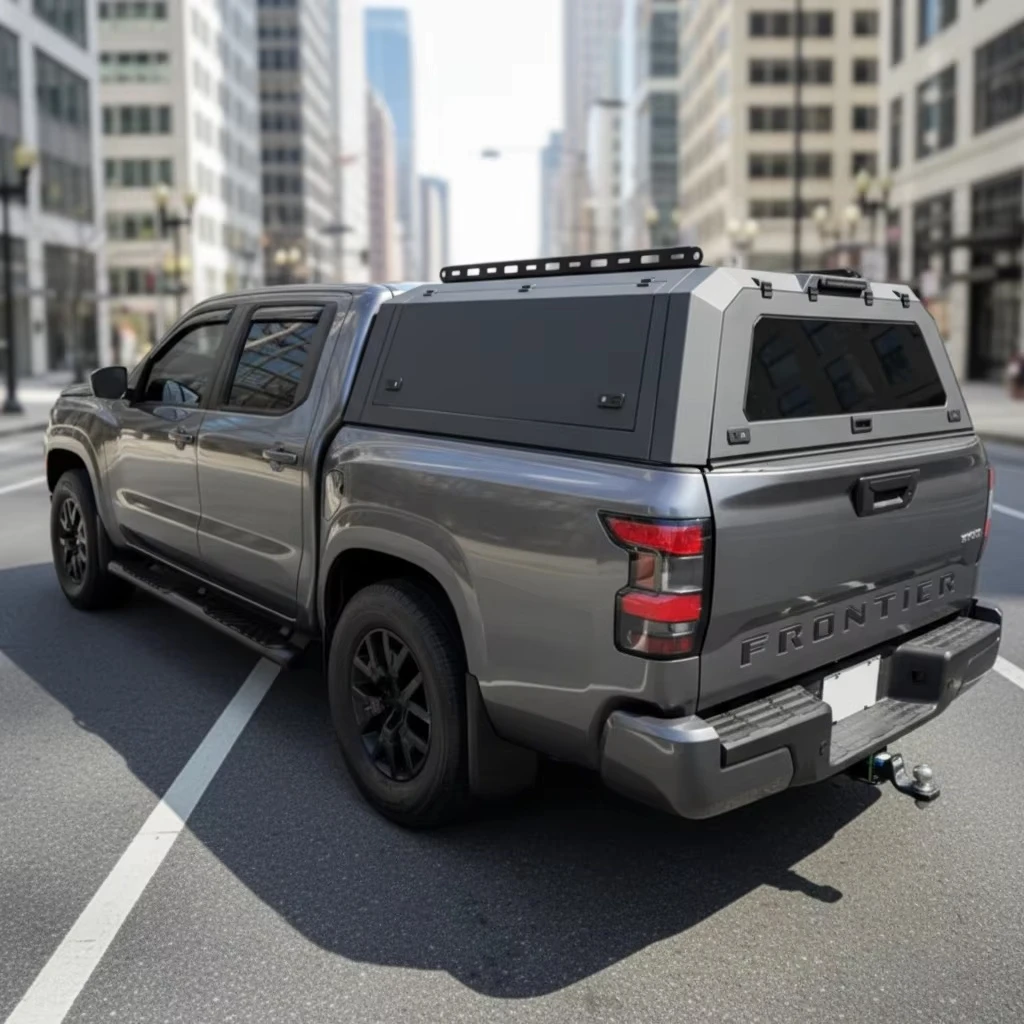 Factory Direct Aluminum Truck Bed Canopy Topper Hardtop Shell 4x4 Offroad for Nissan Navara D40 D23 Frontier Pro-4X Double Cab