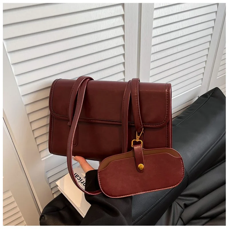 

Elegant Classic Designer Paris High-End Tote Bag Women Luxury Minimalist Vintage Leather Unique Solid