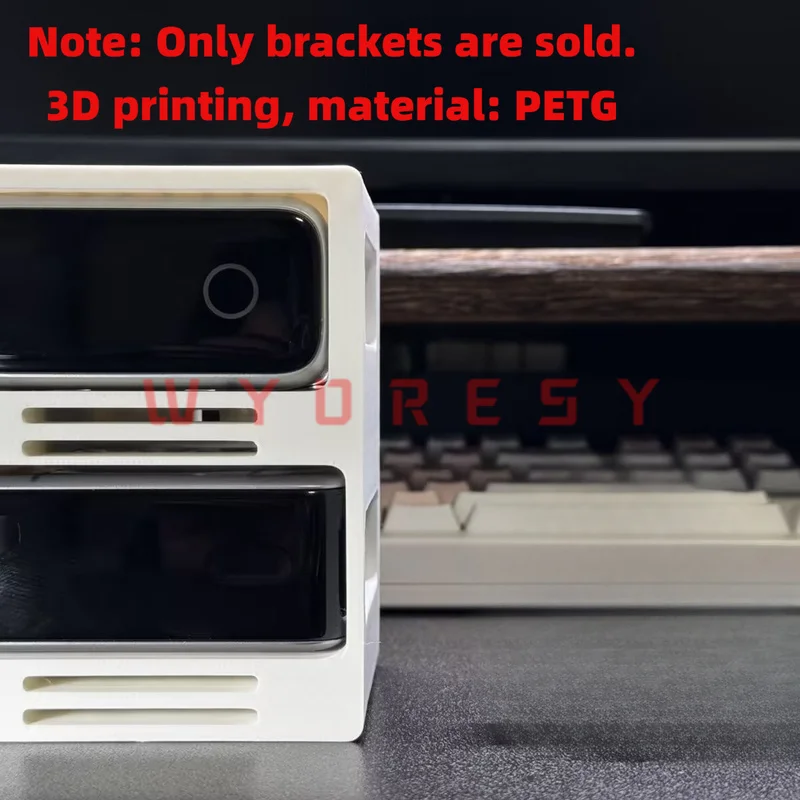 For CUKTECH (10 Ultra) & Anker (140W) Charger 3D Printed Dual Base Separate Slots Hold Two Chargers Independently