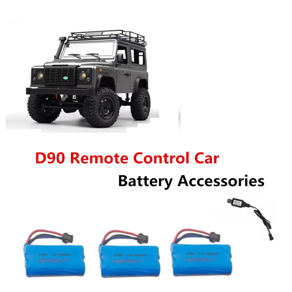 D90 Battery / 7.4v 1200mAh / Charging Cable / Suitable For:  D90  MN98 MN99S RC Car   Spare