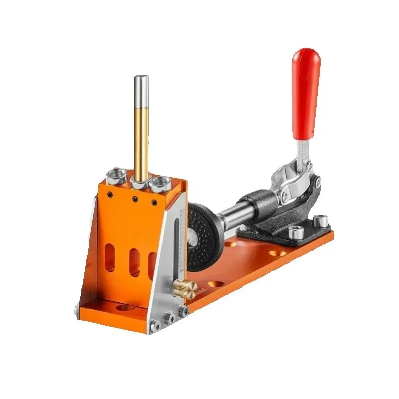 SucceBuy 30 Pcs Pocket Hole Jig Kit Adjustable & Easy to Use Pocket Hole Jig System with Step Drills Wrenches Drill Stop Rings