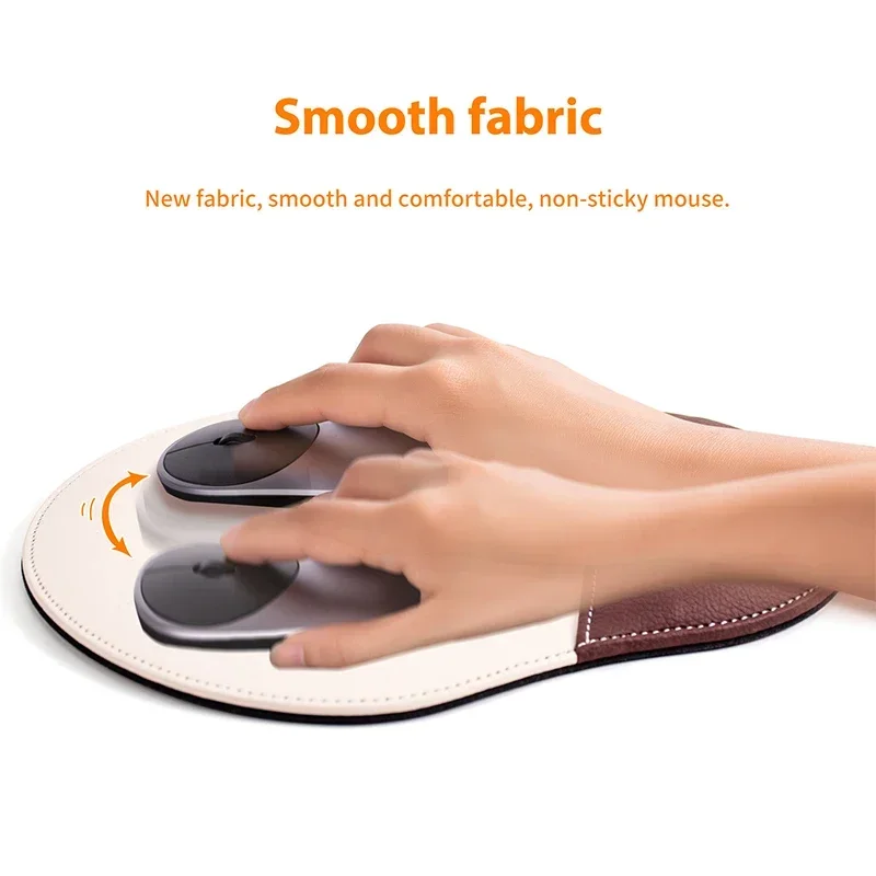 Wysokiej jakości ergonomiczna podkładka pod mysz Podkładka pod nadgarstek Pu Podkładka pod nadgarstek Antypoślizgowa podkładka pod mysz Podkładka pod mysz komputerową dla graczy biurowych