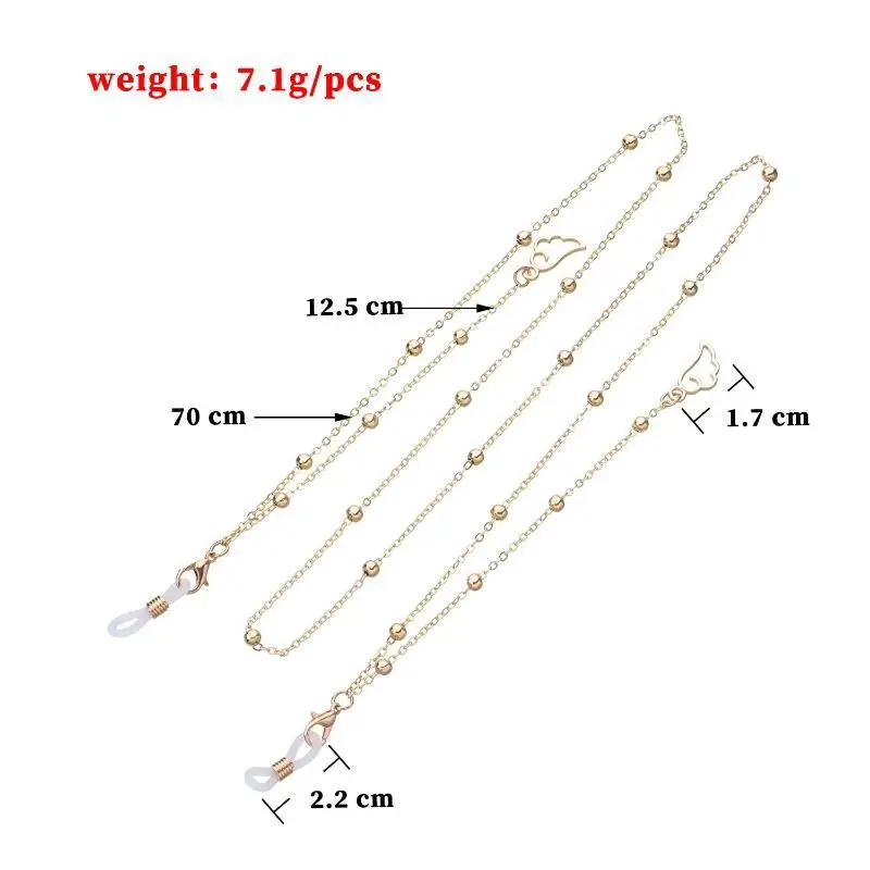 Outdoor-Maskenkette Metall-Brillenketten Brillenband Brillenband Sonnenbrillen-Lanyards – Detail 5