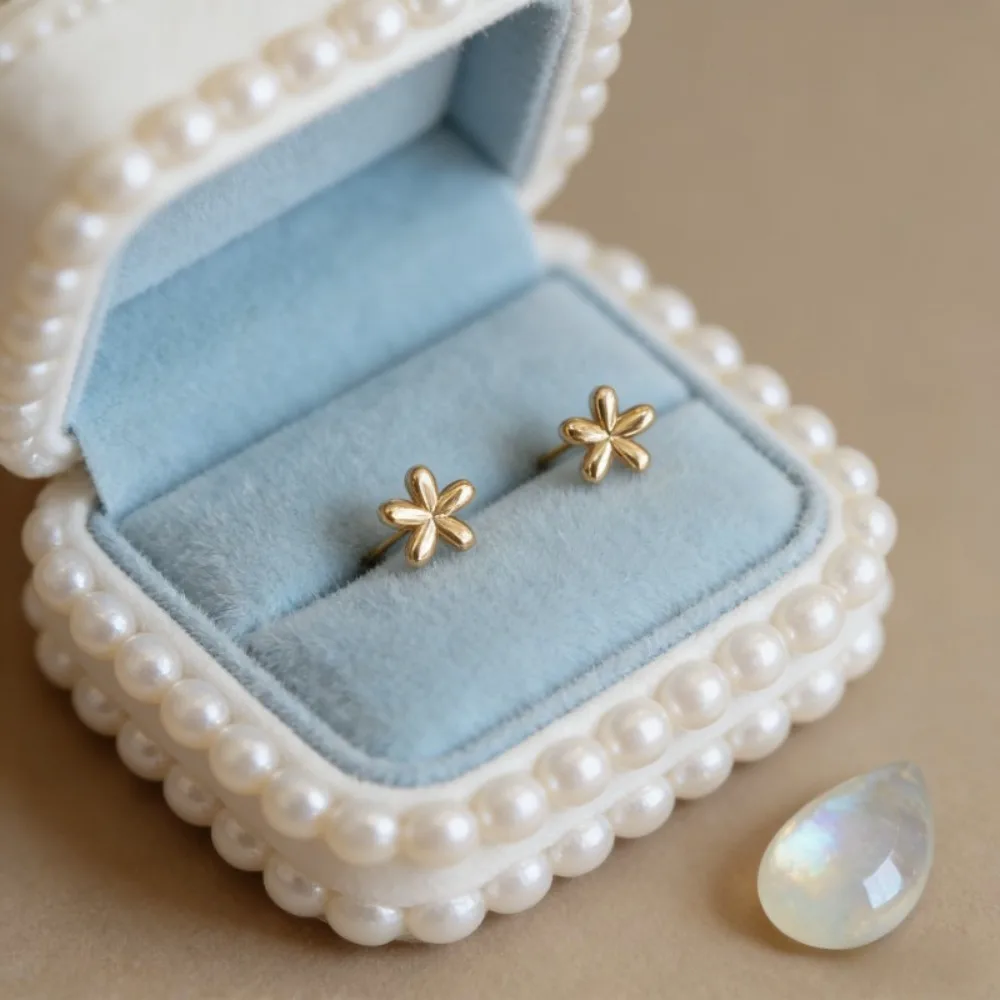 2 Paar exquisite, schlichte und elegante blumenförmige Ohrringe im leichten Luxus- und Nischen-Pendlerstil, mit einem zarten und dreidimensionalen Blumendesign, geeignet für den täglichen Weg zur