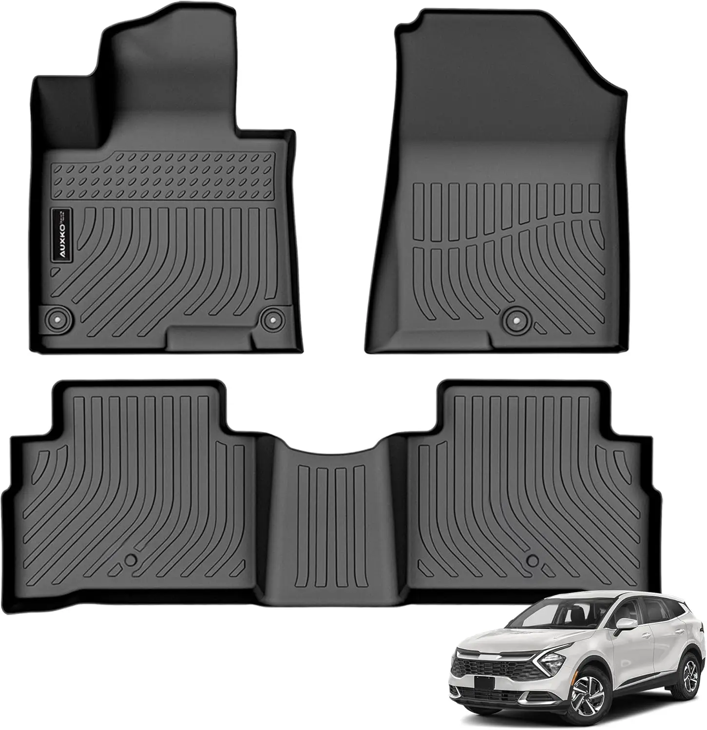 

All Weather Floor Mats for Kia Sportage 2023-2026, TPE Rubber Liners, Odorless All Season Guard Accessories