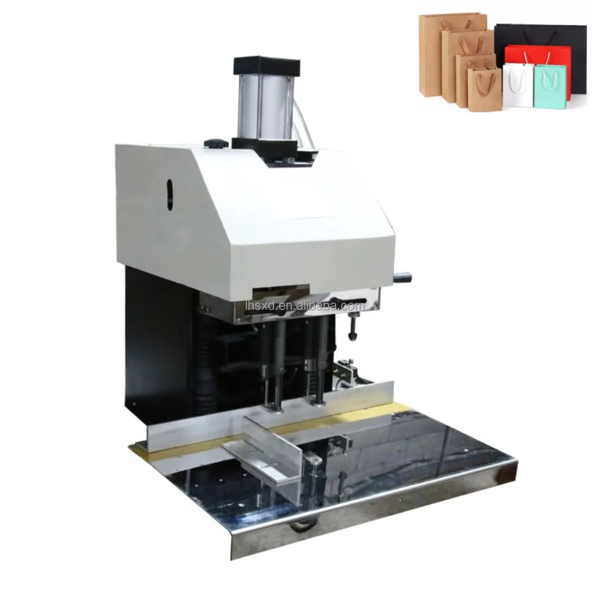 3-8Mm Double Head Pneumatic Drilling Machine for Paper Bag Gift Bag Punching Round Hole Machine