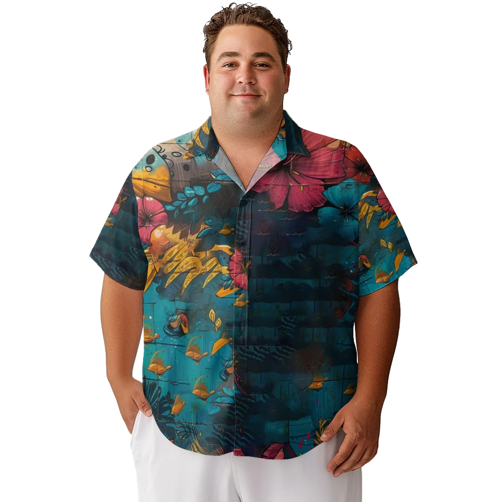 

Summer Hawaiian Shirt Beach Fashion Men Shirt Party Luxury Popular Shirts Stylish Short Sleeve Male Clothes Funny Tops Elegant