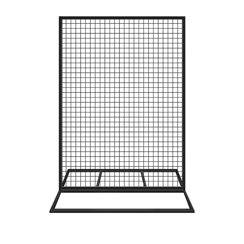 

Wrought iron mesh vertical display rack Kindergarten works grid shelf