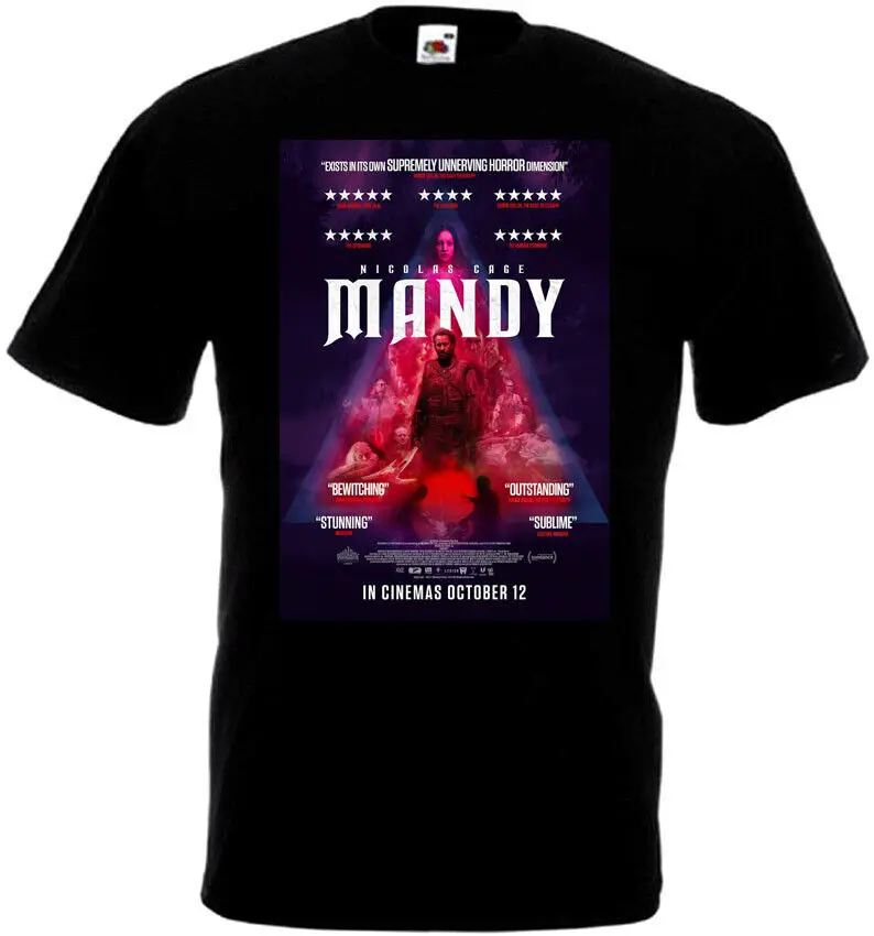 

Mandy v19 T shirt black movie poster all sizes S 5XL
