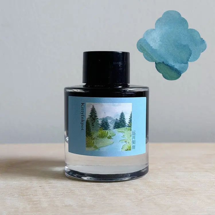 

Чернила KittyInkpot, Distant River Knows Rain, чернила для письма с градиентной хроматографией, 35 мл