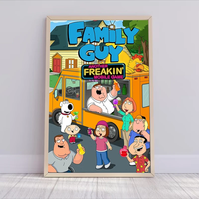 Decor for Room Cartoon G-Guy Cool F-Family Poster Picture on the Wall Decoration Painting Decorative Paintings Home Decorations