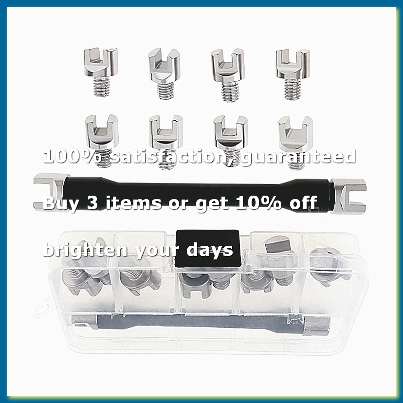 CNC Wheel Spoke Spanner, Motorcycle Repair Tool Kit 5.0-6.8mm Spoke Wrench Set for Most Motorbike Dirt Bike