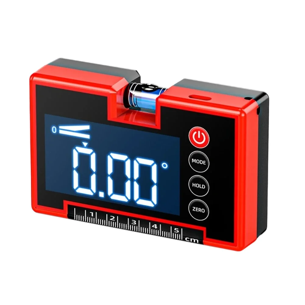 For Mini Digital Angle Meter With Magnetic Base Large Readout Supports Both Absolute And Relative Measurement Modes