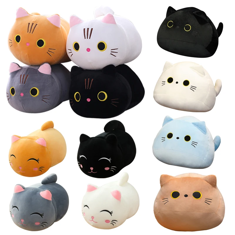 Several Types Little Round Ball Cat Stuffed Soft Animal Plush Toy Cheap Home Decor High Quality Gifts