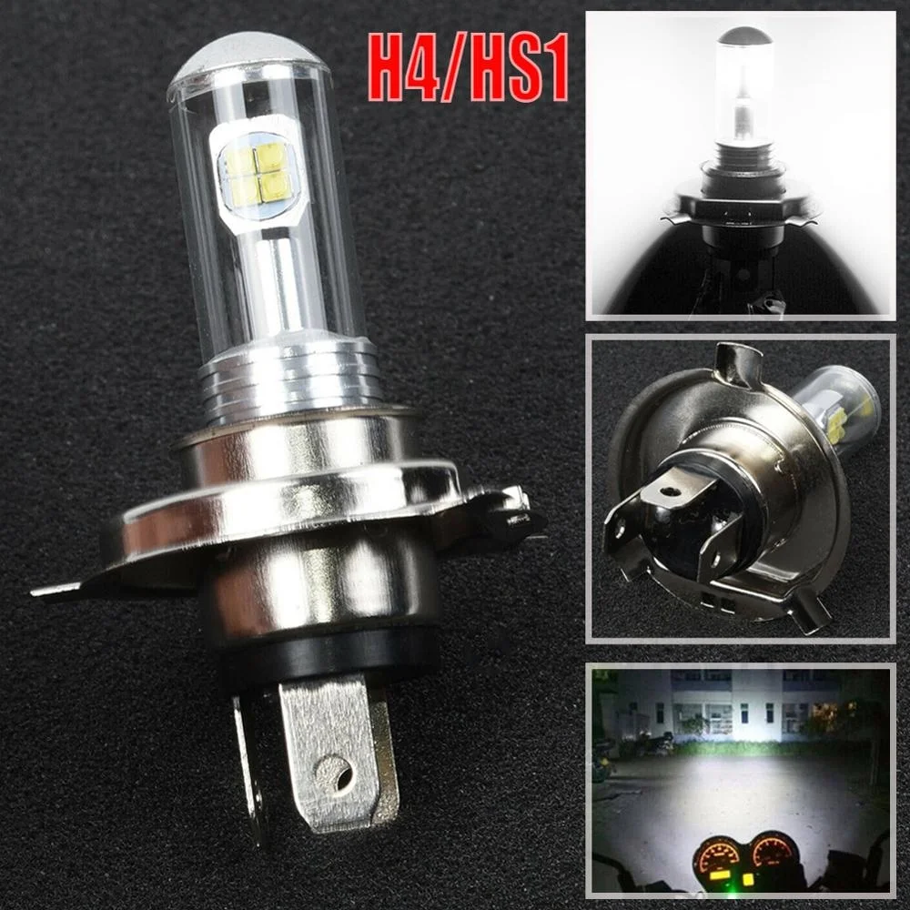 H4 Luces Led For Cars Para Vehiculos Motorcycle Headlight 12V HS1 Moto Bulbs 4000lm Super Bright White Motorbike Head Lamp Bulb