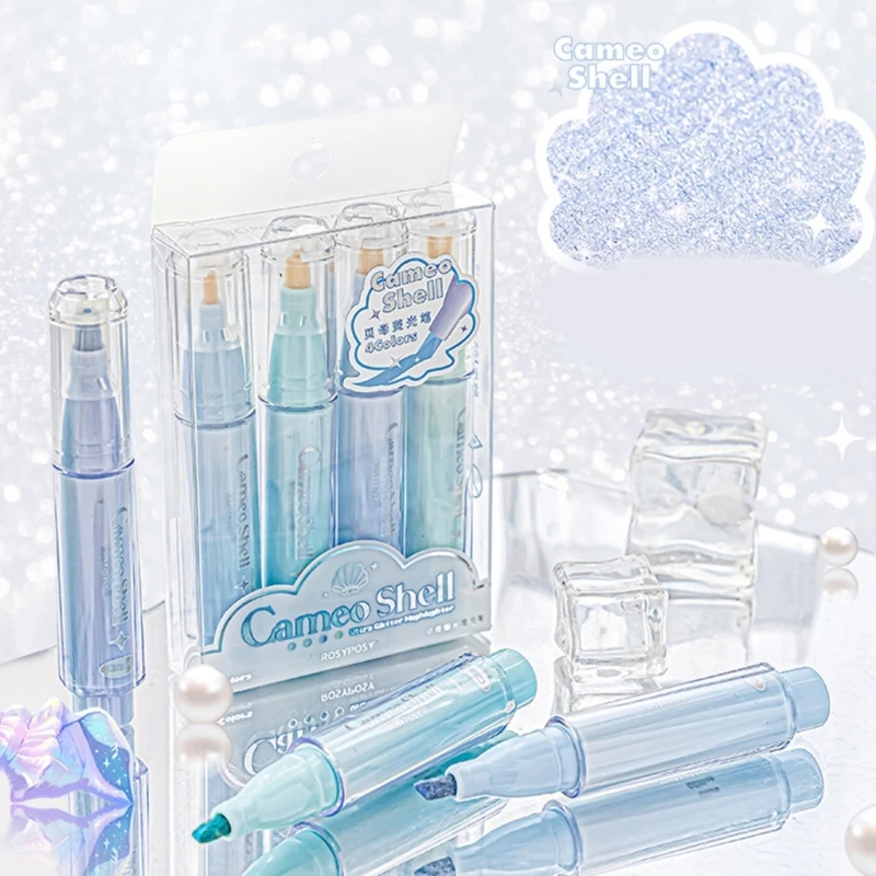 4개 형광펜 형광펜 세트 형광펜 마커 선물