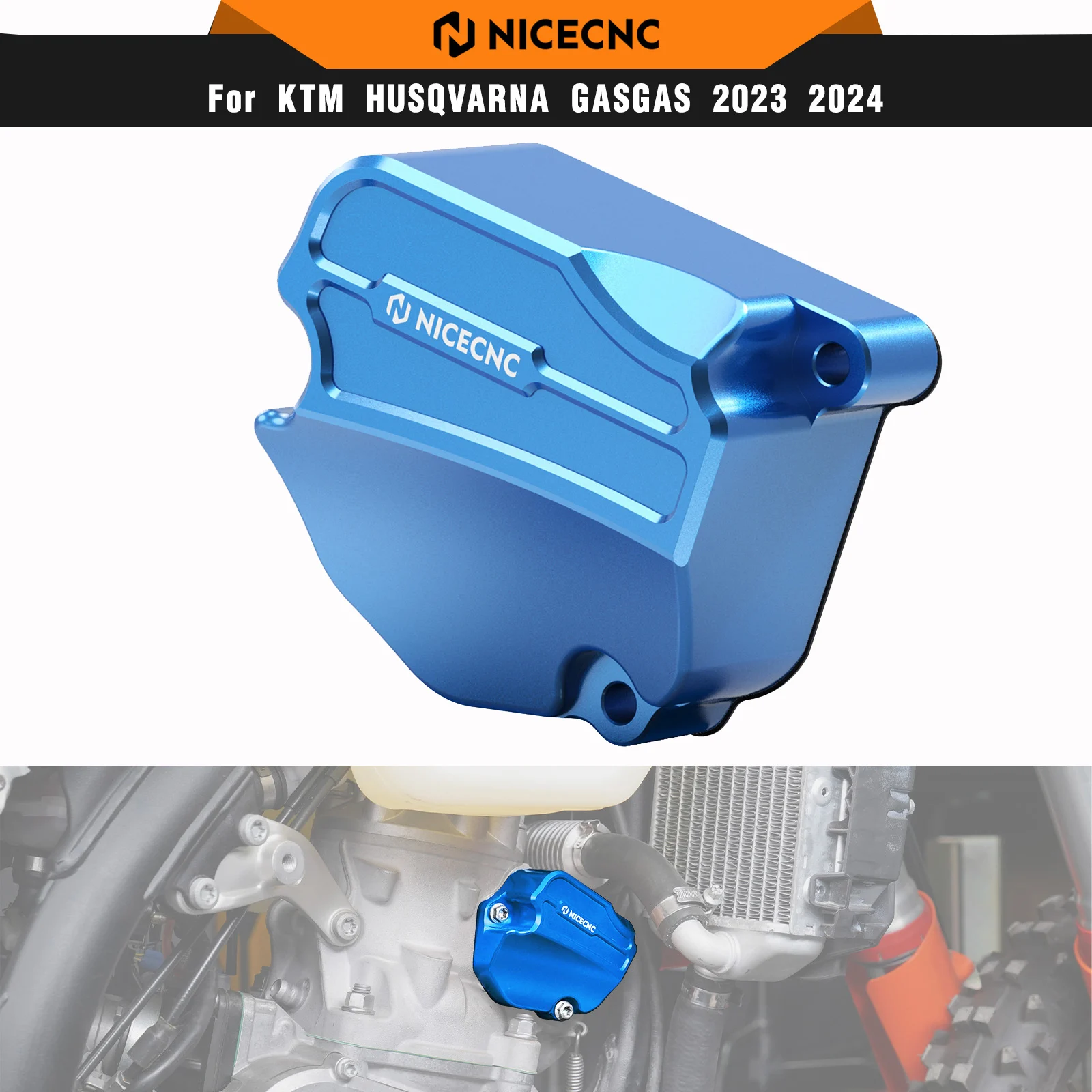 NICECNC الألومنيوم اثنين السكتة الدماغية الأداء المتضخم Powervalve غطاء ل Husqvarna TE 300 TE250 2024-2025 TX300 TC250 2023-2025 #1