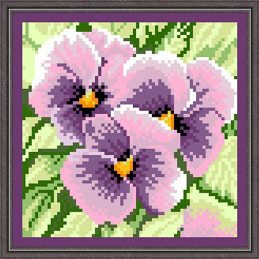 Diy Bead embroidery kits Diy bead cross stitch kits beadwork set 3mm pearl embroidery orchid icons beads for needlework crafts