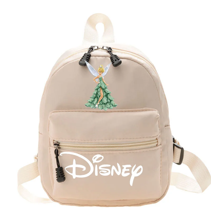 Disney Tinkerbell Schattige Damesrugzak Nieuwe Ins Trendy College-Stijl Handige Reisrugzakken Kawaii College-Stijl Rugzakken