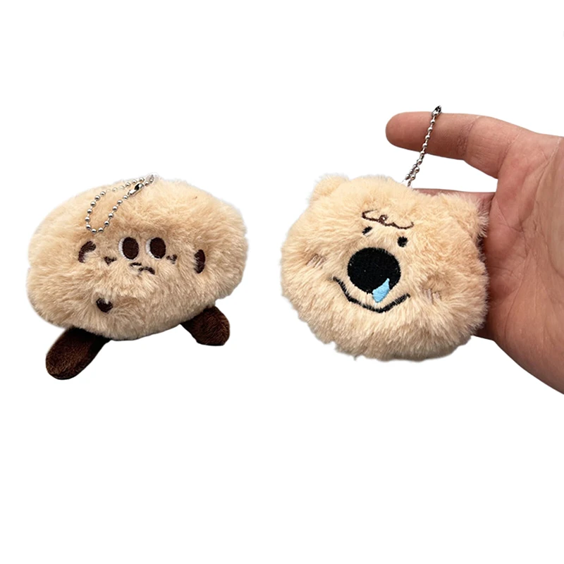 Cute Plush Cookies Doll Keychain Pendant Cartoon Soft Plush Stuffed Kawaii Dolls Kids Girl Gift Bag Accessories