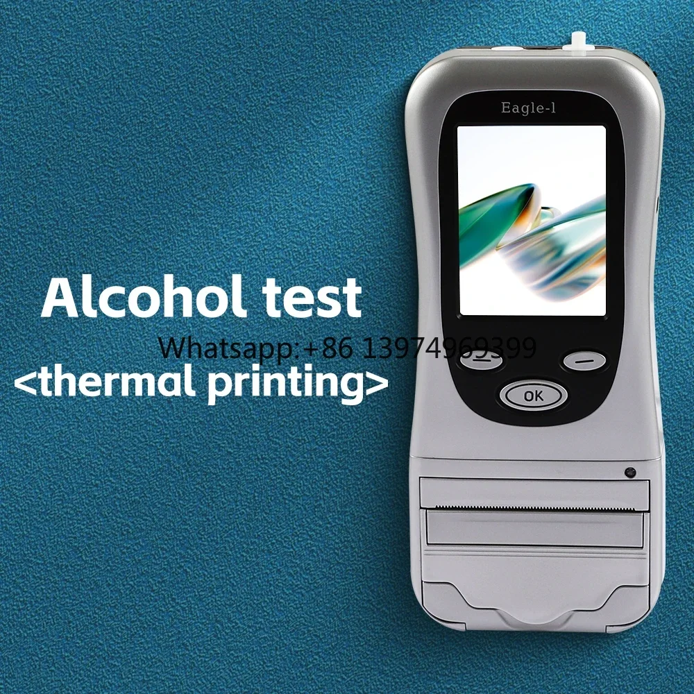 Best Seller 2.8 Inch Screen Fuel Cell High Accuracy Alcohol Tester with Built-in Printer 20 Hours Long Duartion Alcohol Tester