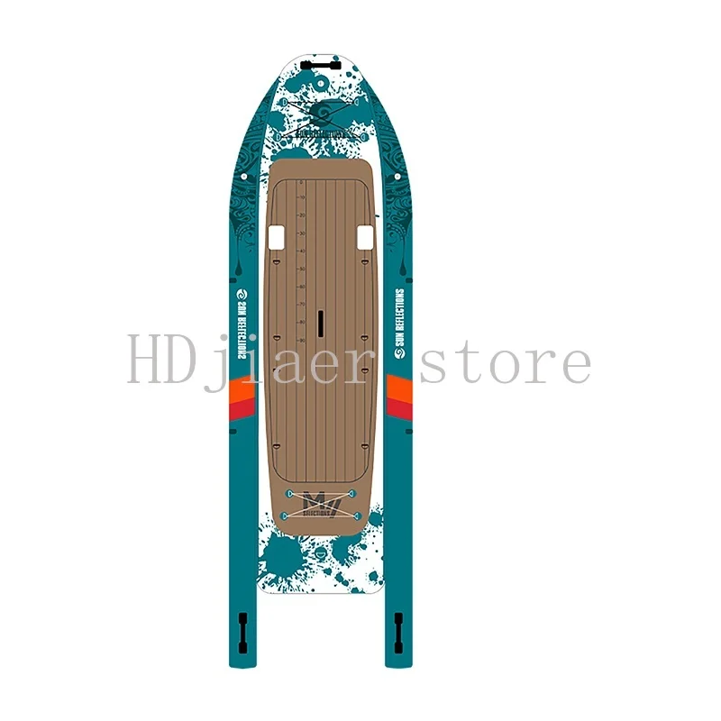 Fishing paddle board platform, floating platform, inflatable float, fishing boat set with 4 horsepower outboard motor