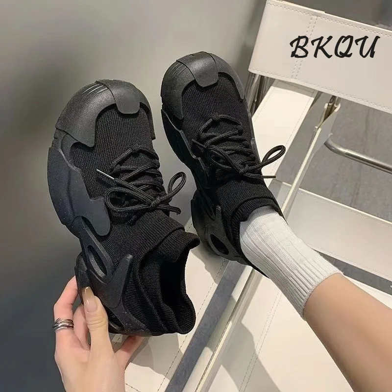 BKQU New Dopamine Socks Shoe Women 2024 Spring and Autumn Soft Sole Anti-slip Shock Absorption Light Yoga Jump Rope Sports Shoes