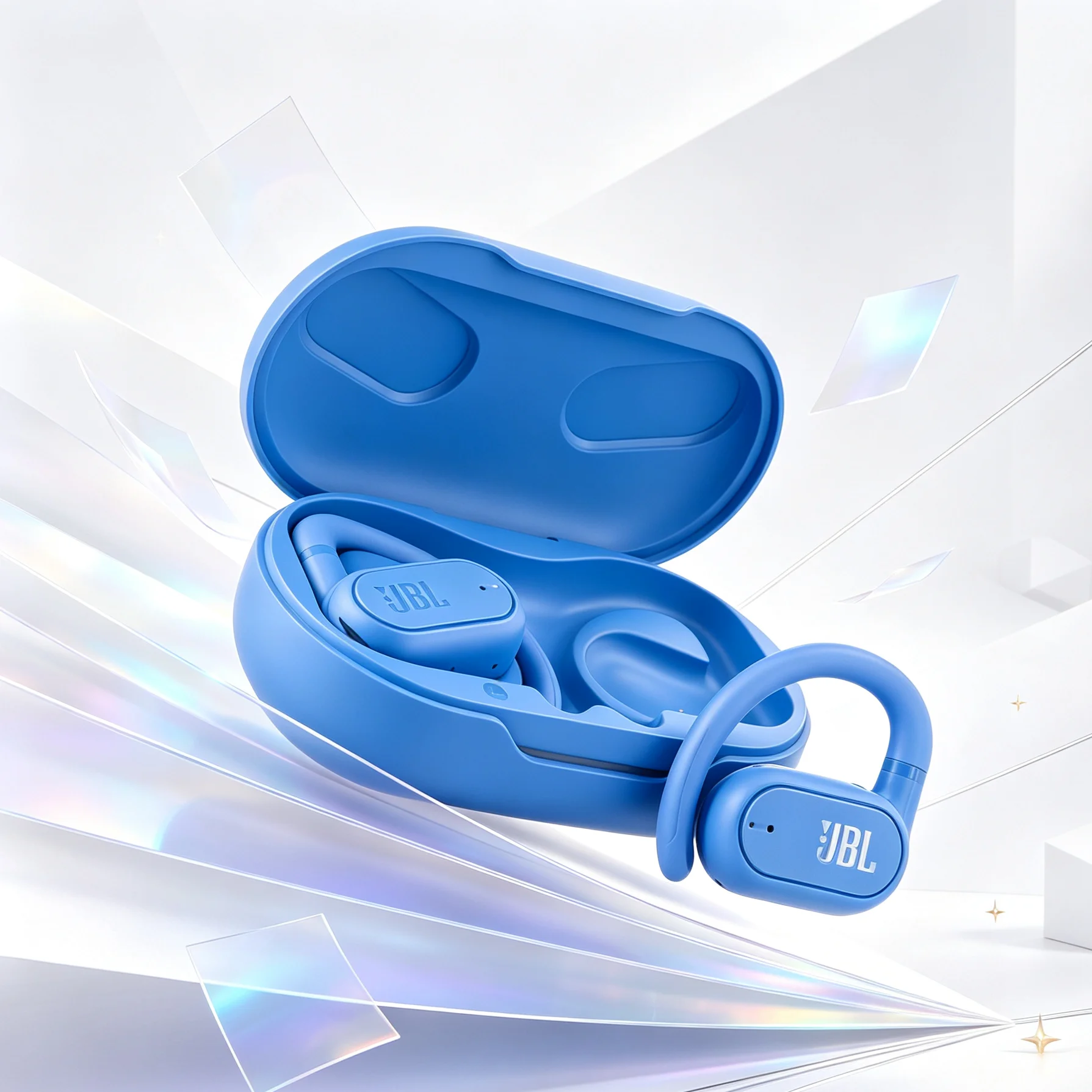 JBL Soundgear Sense Open Music Earphones, Clear and Full Sound Quality, Light and Sensible after Long Wearing