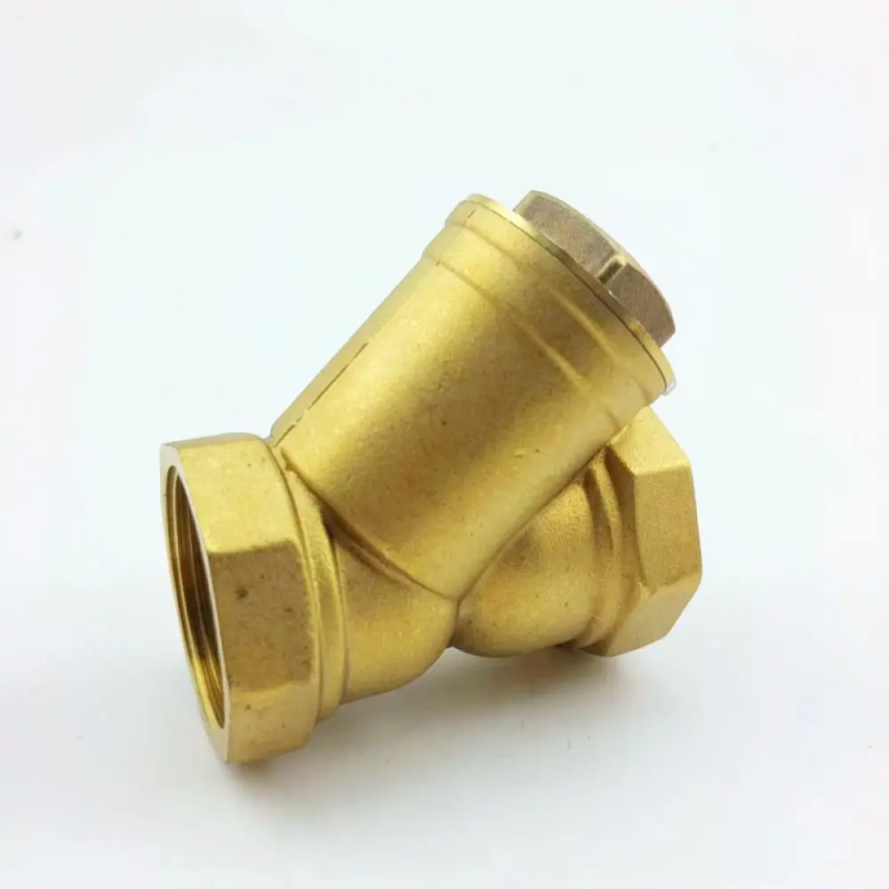 Brass Y Strainer Filter Water Pipe Plumbing Fitting Mesh Valve Protection Device Industrial System Sediment Removal Tool