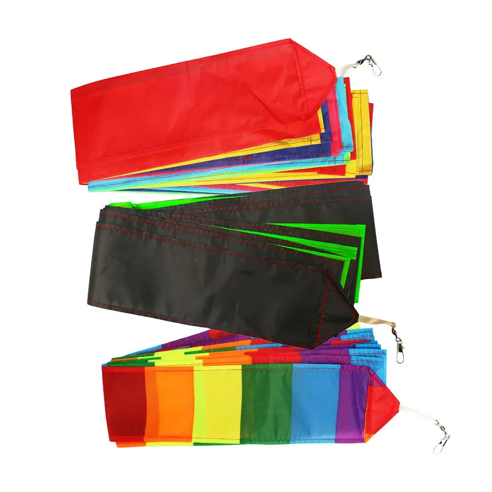 Fita arco-íris de cauda de kite de 10m para linha única/linha dupla kite crianças praia jogar festa esporte ao ar livre acessórios de kite