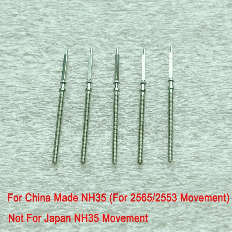 China Made NH35 Winding Stem Rod Watch movement Repair Parts Replacement (For 2553/2565 Movement), Not For Japan NH35 Movement