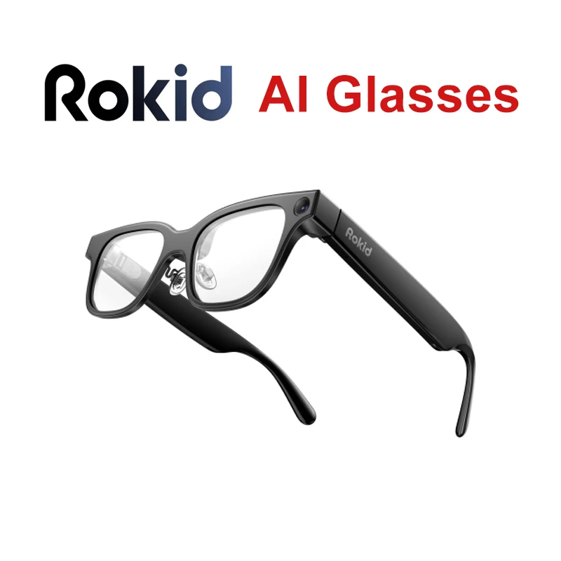 Rokid Glasses Smart AI Glasses Dual-eye Display 12MP Camera 89 Languages Live Translation Hi-Fi Open-ear Audio
