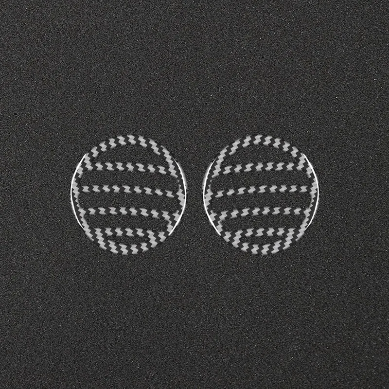 ألياف الكربون غطاء لوحة عدادات السيارة الجانبية لمخرج الهواء ، لينة حقيقية ، قطع غيار داخلية ، قطع غيار لـ Q7-من ألياف الكربون