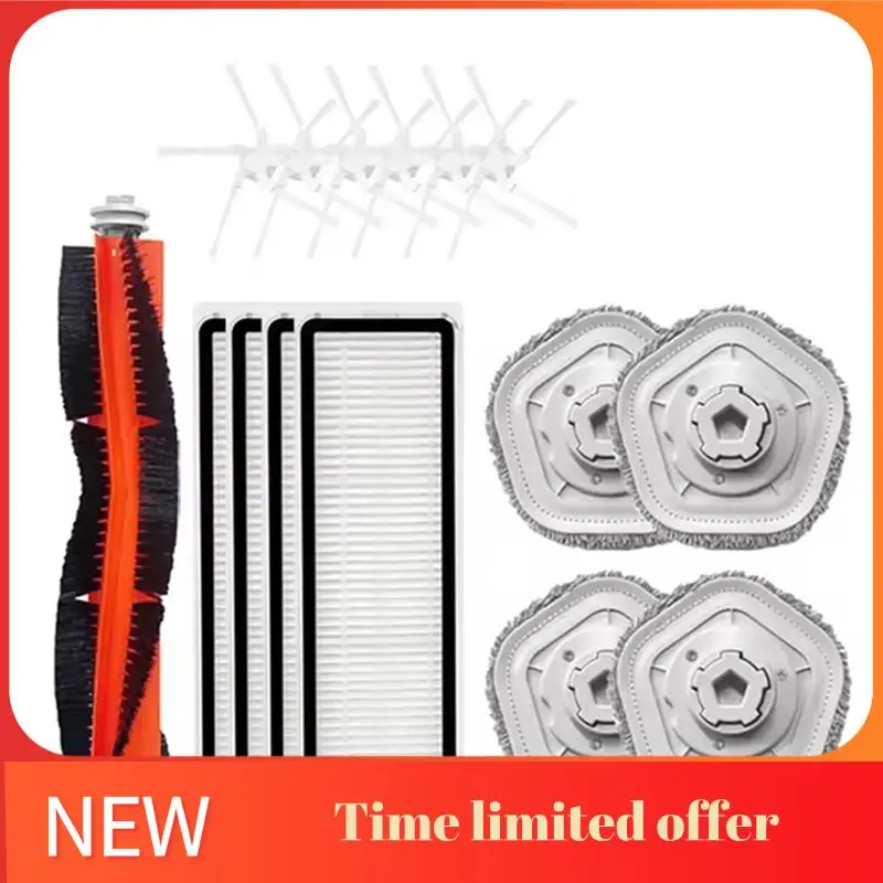 A006-Для Dreame Bot W10/W10 PRO Аксессуары Робот-пылесос HEPA-фильтр Основная боковая щетка Швабра Тканевая накладка Запасные части