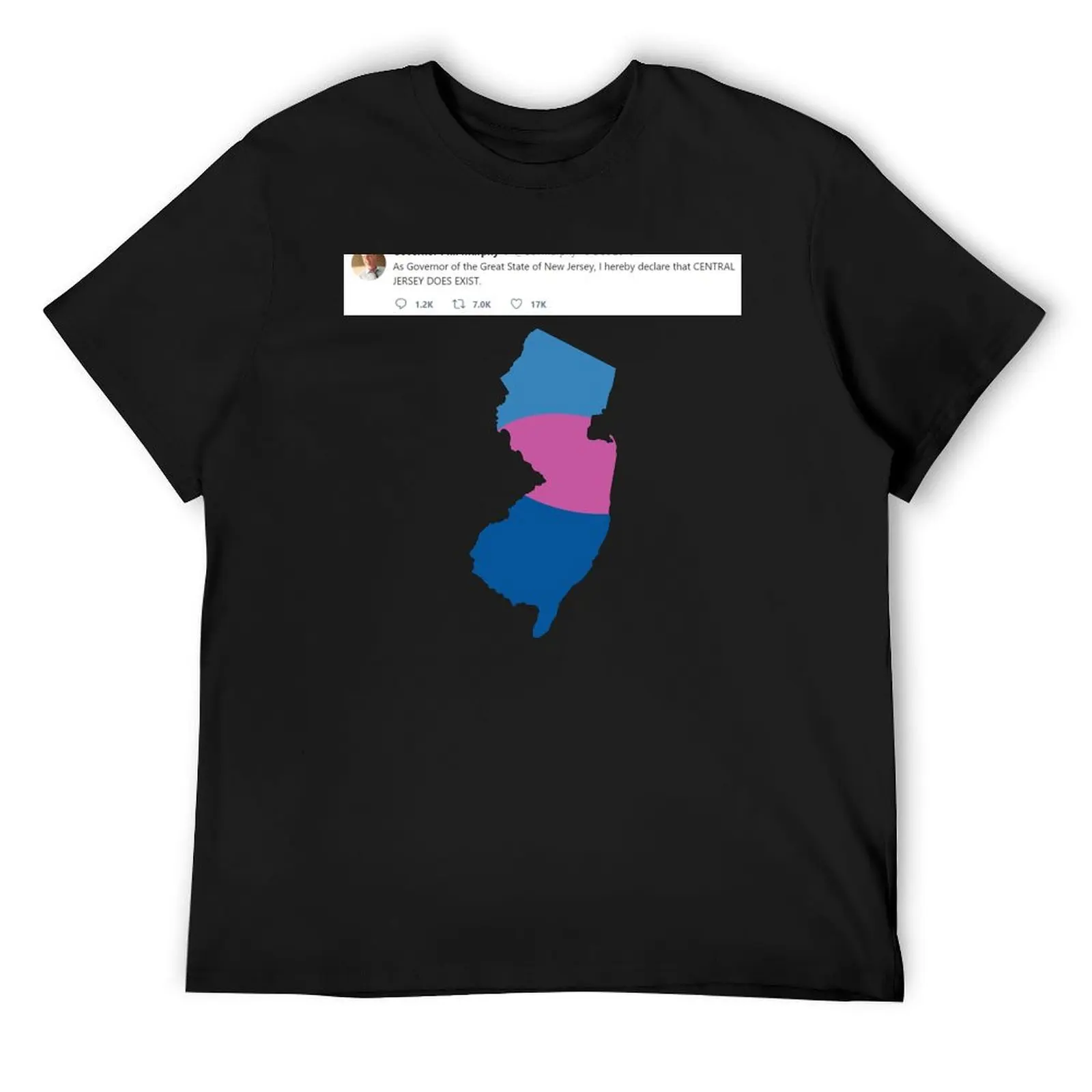 Central Jersey Does Exist T-Shirt summer tops custom t shirt t shirts for men pack